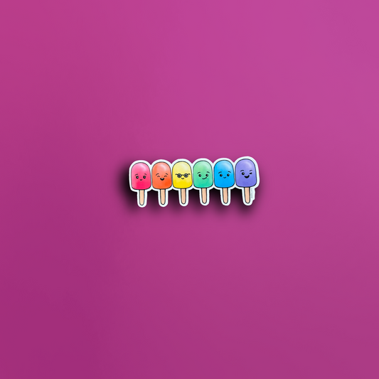 Popsicle Rainbow Sticker