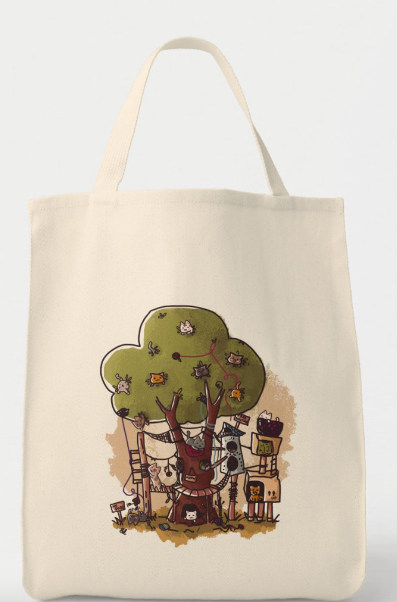 Grocery Tote - Castle Tree