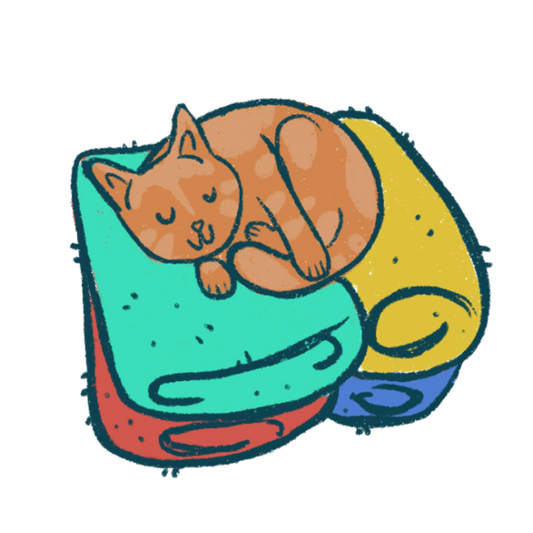Cozy Corner Kitty Sticker