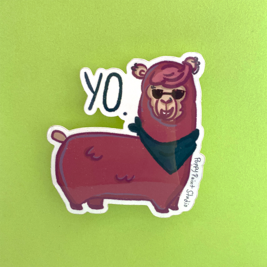 Yo Llama Sticker